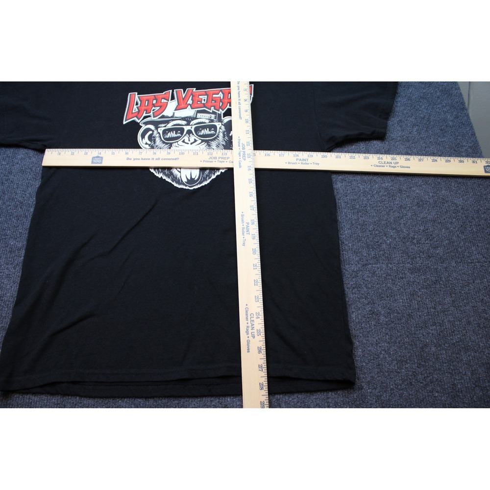 Las Vegas Monkey Sunglasses Graphic T-Shirt Mens Black Short Sleeve XL - Picture 3 of 7
